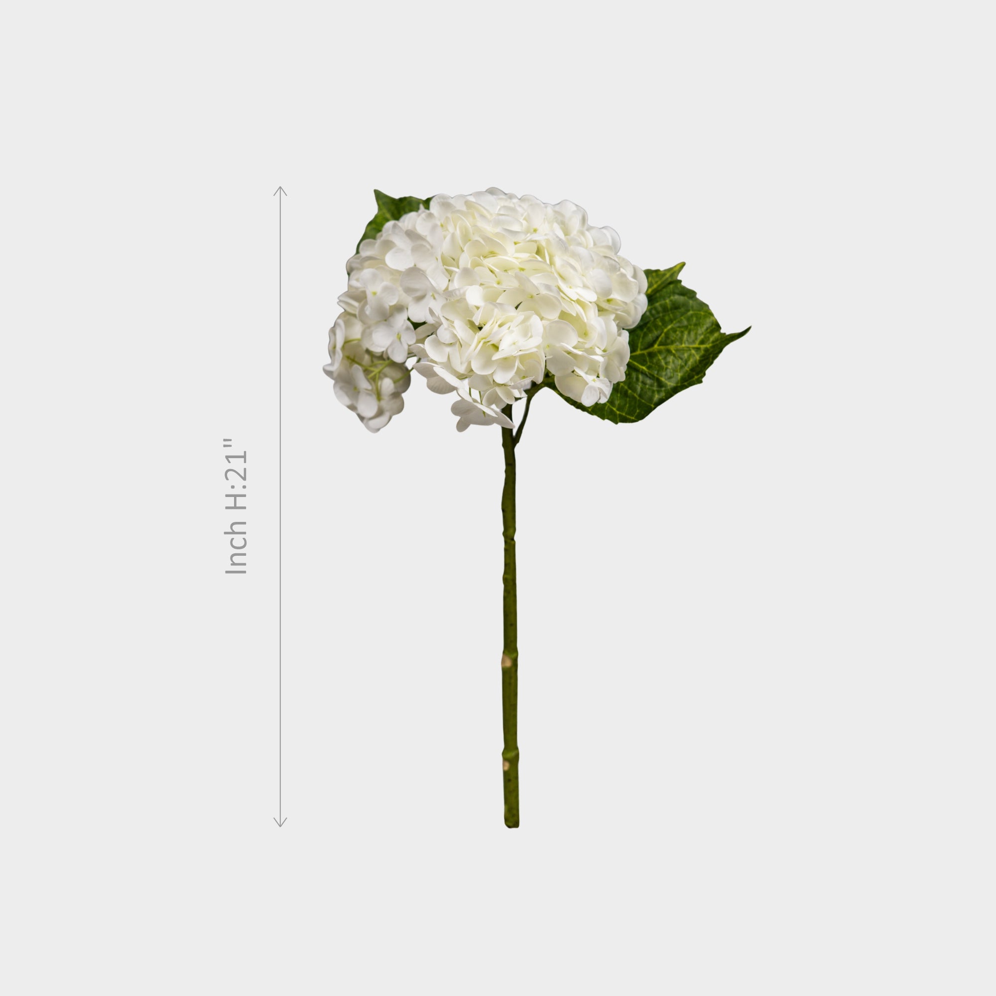 Artificial White Hydrangeas Flowers.