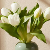Artificial White Tulip flowers Bunch.