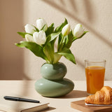 Artificial White Tulip flowers Bunch