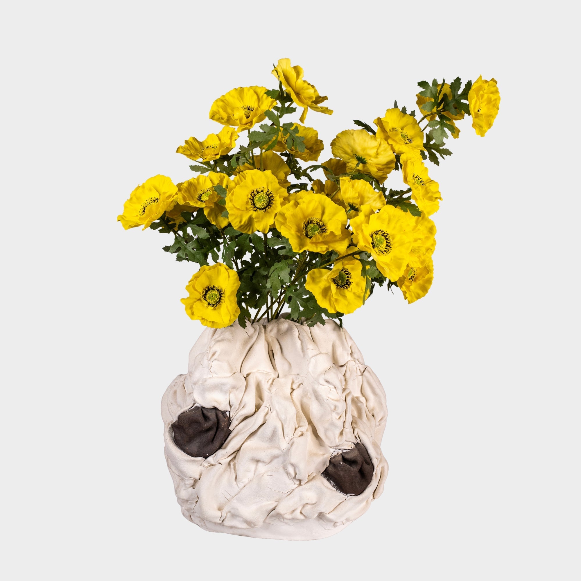 Artificial Yellow Poppy Flower
