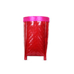  Bamboo Cherry Red Basket with Stand.