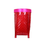  Bamboo Cherry Red Basket with Stand