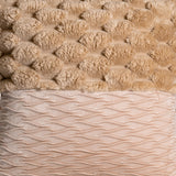  Beige Pineapple Grid Turtle Pattern 3D Soft Plush Cushion Cover