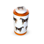 Big  Ceramic Simple Horse Pattern Jars.