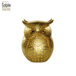 Big Gold Resin Owl Figurines