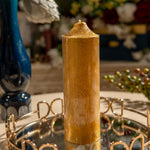 Big Golden Pillar Candle