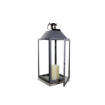 Big Modern Contemporary Matte Grey Lantern.