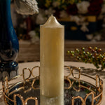 Big White Pillar Candle