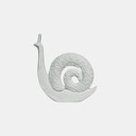 Big White Resin Snail Sculptures