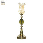 Big flower-shaped pillar candle holder