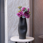 Black Ceramic Designer Vase.