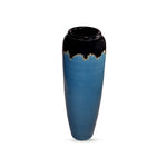 Black and Blue Floor Vase