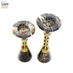 Black and Gold Candle Holders