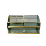 Black and Gold Makeup Organizer with Drawer.