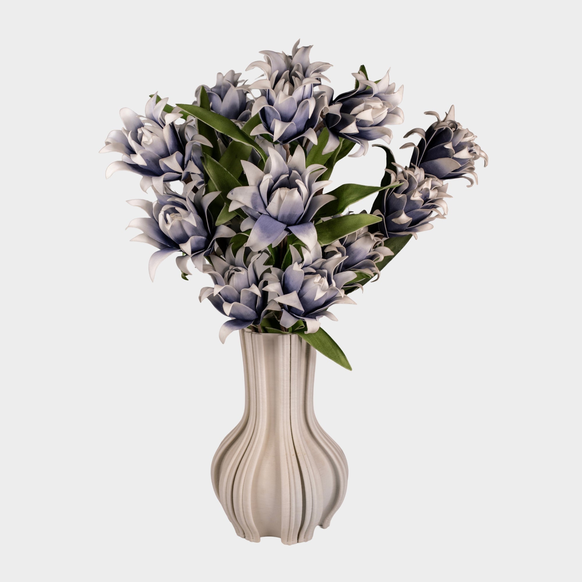 Blue-White  Foam Flowers.