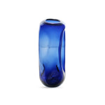 Blue Blenko Glass Dimple Vase