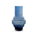 Blue Bubble Glass Vase