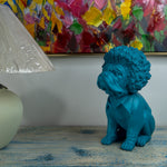 Blue Dog Gentle—Resin Art 