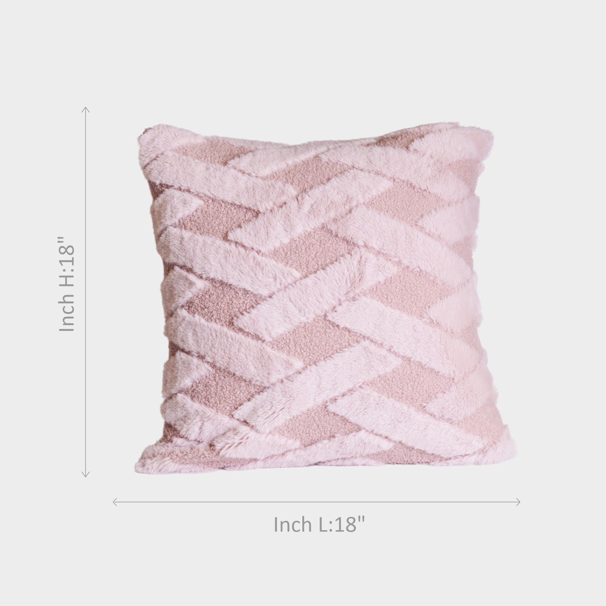 Blush Pink Textured Weave Cushion Cover