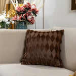 Brown Diamond Cushion Covers