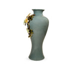 Ceramic Flower Vase with Handmade Porcelain Flower