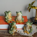 Ceramic Frog Figurines – Whimsical Nature-Inspired Decor