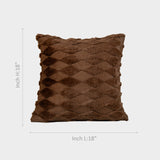 Chocolate Brown Diamond Cushion Cover