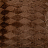 Chocolate Brown Diamond Pattern Cushion Cover.
