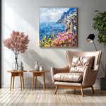 Cityscape by the Lake Canvas Art