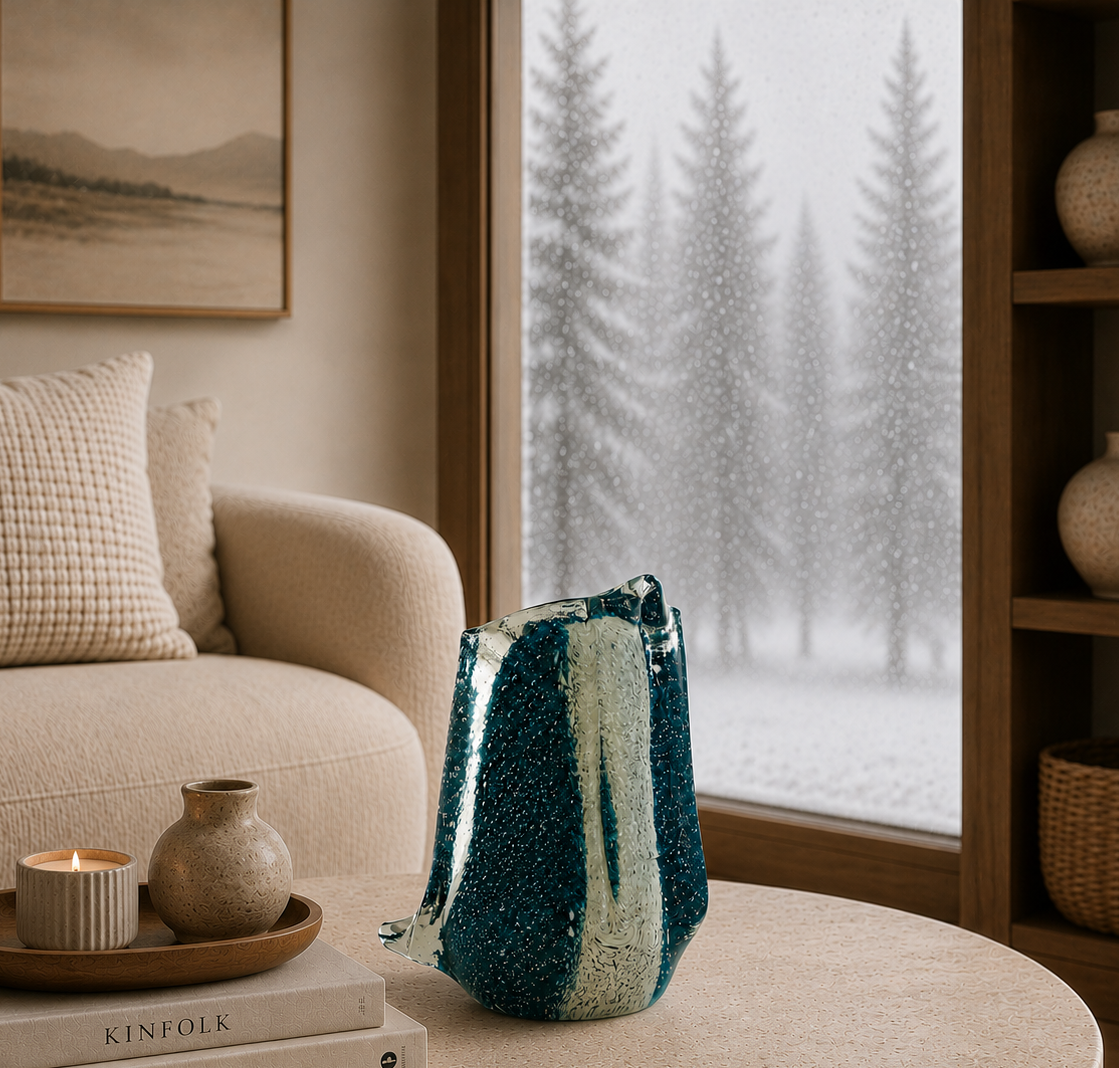 Clear Glass Bird Sculpture