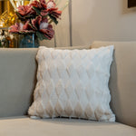 Cream Diamond Cushion Covers