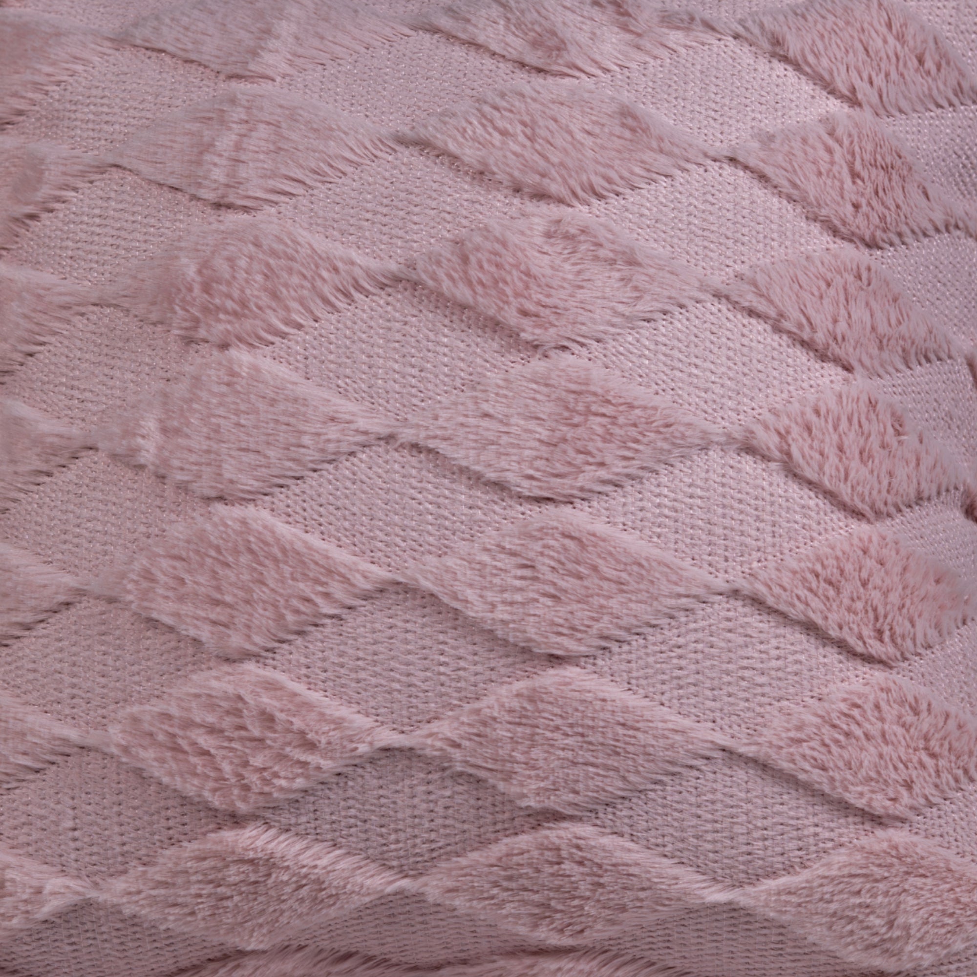 Cute Diamond Pattern Pink Cushion Cover.