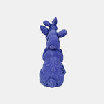 Cute Velvet-Finish Purple Rabbit Statue