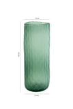 Glass Vase with Textured Finish