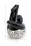 Black & White Abstract Ceramic Sculpture