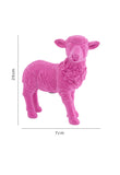 Bright Pink Sheep Figurine