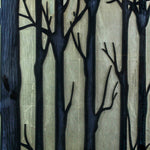 Dark Trees Wall Painting.