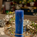 Deep Blue_Pillar_Candle