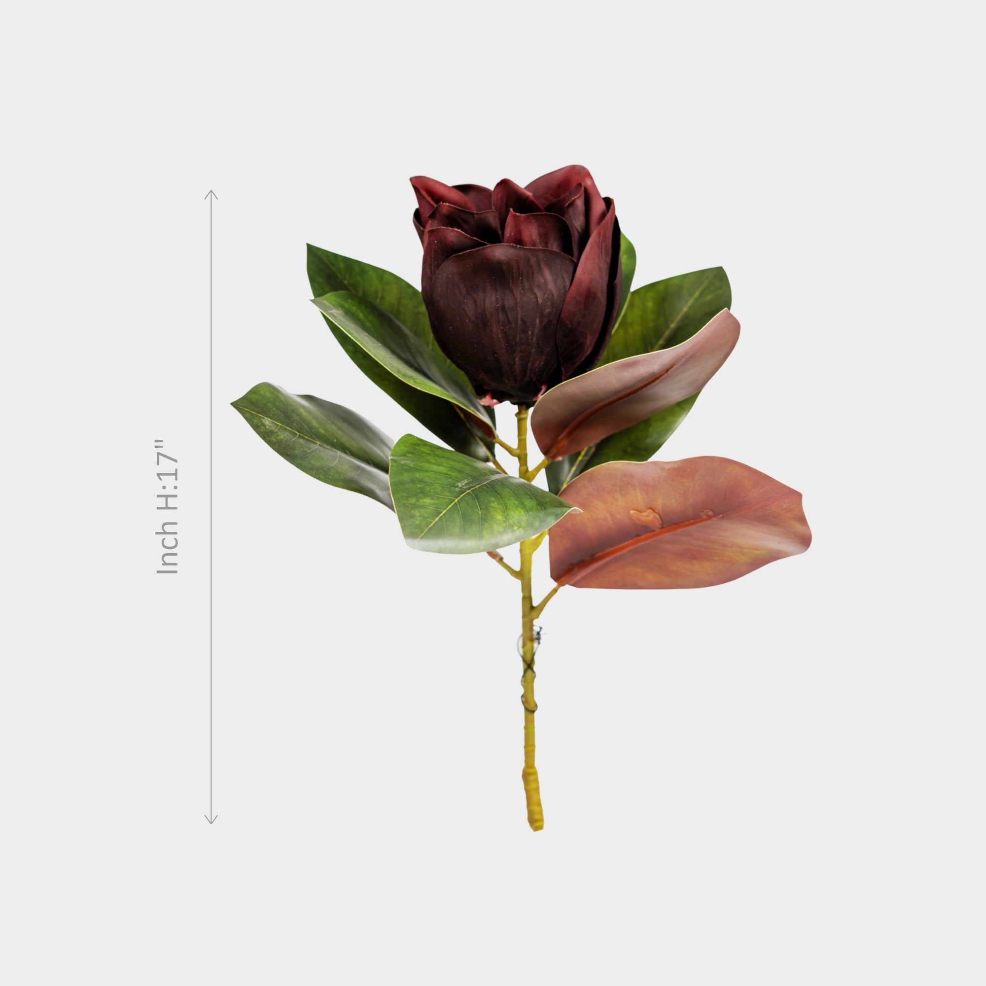 Deep Purple Artificial Magnolia Flower