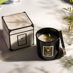 Deluxe Black Scented Candle – Enjoy the Moment