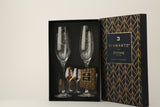 Diamante | Silhouette - Champagne Flutes with Swarovski® Crystals | 210 ml | Set of 2.