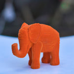 Elephant Orange Animal Sculpture