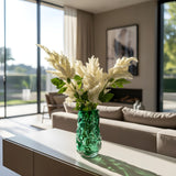 Faux Millet Grass Flower Stick in White 