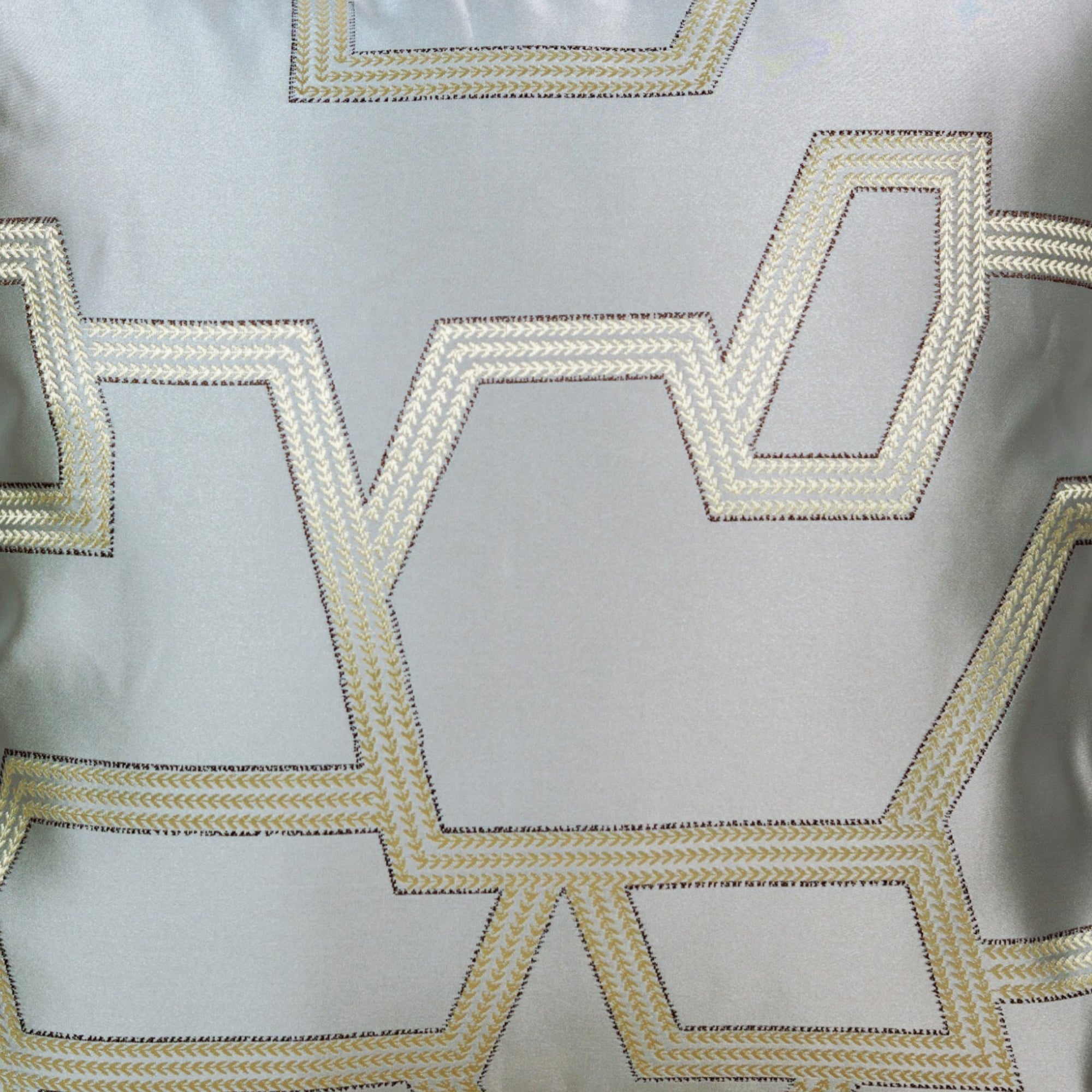 Geometric Gold Pattern Cushion Cover