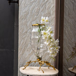 Glass and etal Decorative vase