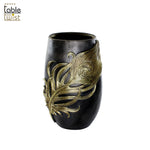 Gold Feather Vase