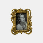 Gold Floral Resin Photo Frame.