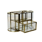 Gold Glass Perfume Display Case