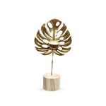 Gold Maple Leaf Tea Light Candle Holder