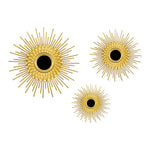 Gold Metal Sunburst Decorative Wall Mirror